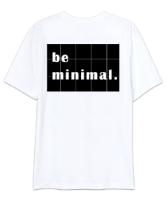 be minimal. Oversize Unisex Tişört