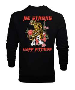 BE STRONG C Siyah Erkek Sweatshirt