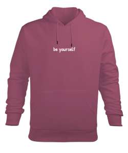 Be Yourself Gül Kurusu Erkek Kapüşonlu Hoodie Sweatshirt