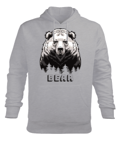 Bear Erkek Kapüşonlu Hoodie Sweatshirt