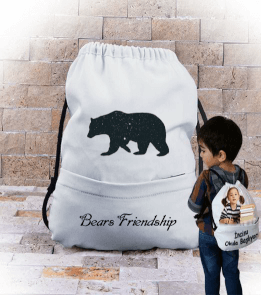 Bears Friendship Büzgülü Çocuk Sırt Çantası