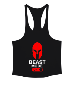 Beast mode siyah Erkek Tank Top Atlet