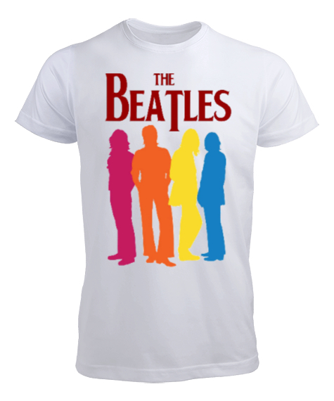 Beatles Beyaz Erkek Tişört