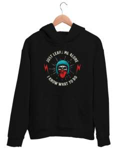 Beni Yalnız Bırak - Kurukafa Sürücü - Skull Siyah Unisex Kapşonlu Sweatshirt