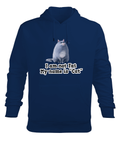 Benim adım kedi Erkek Kapüşonlu Hoodie Sweatshirt