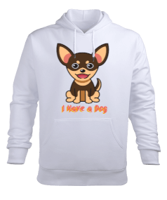 Benim Köpeğim Var Erkek Kapüşonlu Hoodie Sweatshirt