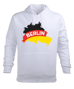 BERLIN Erkek Kapüşonlu Hoodie Sweatshirt