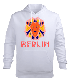 Berlin Lion Erkek Kapüşonlu Hoodie Sweatshirt