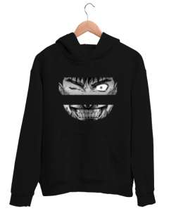 Berserk Smile Siyah Unisex Kapşonlu Sweatshirt