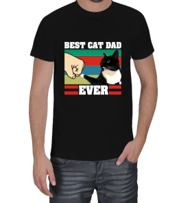 Best Cat Dad Ever Erkek Tişört