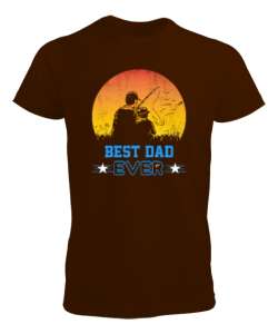 Best Dad Ever - Baba ve Çocuk Aktivite Kahverengi Erkek Tişört