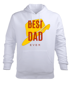 Best Dad Ever Erkek Kapüşonlu Hoodie Sweatshirt