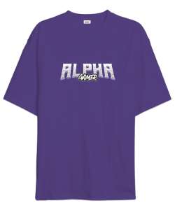 Best Gamer - Alpha Mor Oversize Unisex Tişört