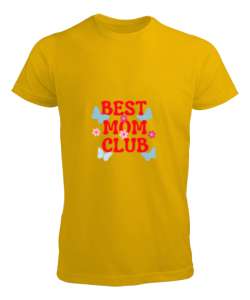 best mom club Sarı Erkek Tişört