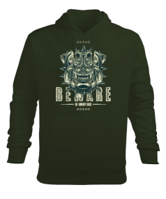 Beware Angry Dog Erkek Kapüşonlu Hoodie Sweatshirt