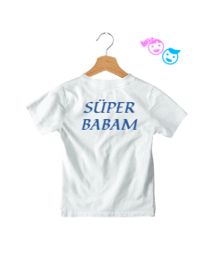 Beyaz, Süper Babam Çocuk Unisex