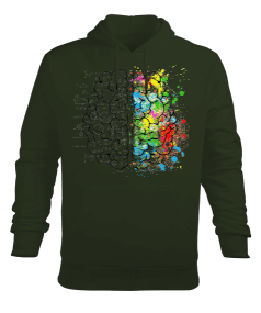 Beyin Erkek Kapüşonlu Hoodie Sweatshirt