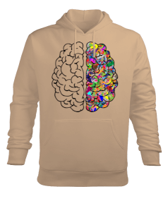 Beyin Figürlü Erkek Hoodie Kapüşonlu Sweatshirt Erkek Kapüşonlu Hoodie Sweatshirt