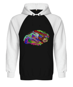 Beyin Figürlü Orjinal Reglan Hoodie Unisex Sweatshirt