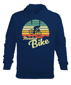 BI-05 Dağ Bisikleti - Mountain Bike Erkek Kapüşonlu Hoodie Sweatshirt