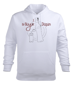 Bi Büyük Düşün Erkek Kapüşonlu Hoodie Sweatshirt