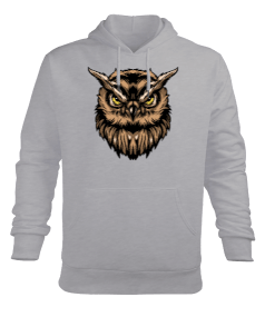 Bilge Baykuş Erkek Kapüşonlu Hoodie Sweatshirt