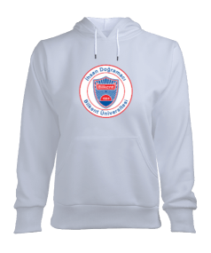 Bilkentli 1 Beyaz Kadın Kapşonlu Hoodie Sweatshirt