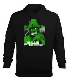 Billie Eilish Tasarım Baskılı Erkek Kapüşonlu Hoodie Sweatshirt