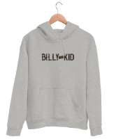 Billy The Kid - Vahşi Batı - Wild West Gri Unisex Kapşonlu Sweatshirt - Thumbnail