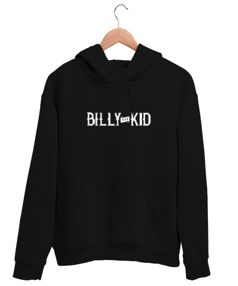 Tisho - Billy The Kid - Vahşi Batı - Wild West Siyah Unisex Kapşonlu Sweatshirt