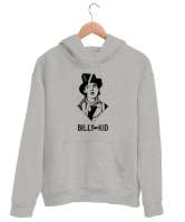 Billy The Kid - Vahşi Batı - Wild West V2 Gri Unisex Kapşonlu Sweatshirt - Thumbnail