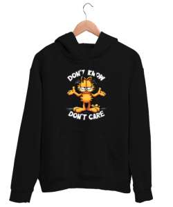 Bilmiyorum Umursamıyorum, Dont Care Siyah Unisex Kapşonlu Sweatshirt