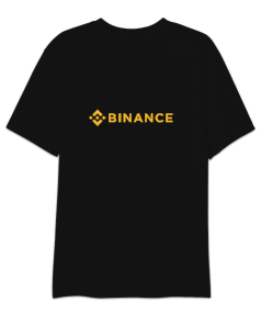 Binance Baskılı Oversize Unisex Tişört