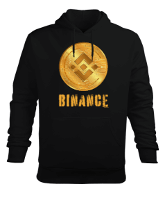 Binance Erkek Kapüşonlu Hoodie Sweatshirt