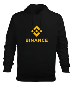 Binance v1 Black Erkek Kapüşonlu Hoodie Sweatshirt