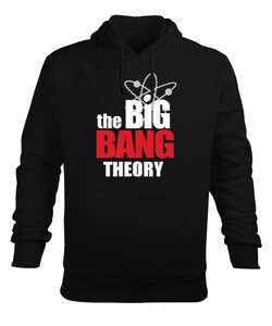 Bing Bang Theory Siyah Erkek Kapüşonlu Hoodie Sweatshirt