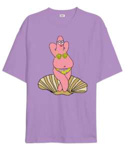 Birth of Venus Patrick Lila Oversize Unisex Tişört