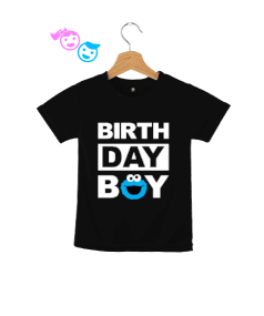 Birthday Boy Baby Baskılı Siyah Çocuk Unisex