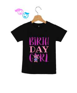 Birthday Girl Baby Baskılı Siyah Çocuk Unisex