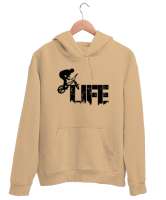 Bisiklet - Bike Life Camel Unisex Kapşonlu Sweatshirt - Thumbnail