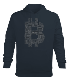 Bitcoin Erkek Kapüşonlu Hoodie Sweatshirt