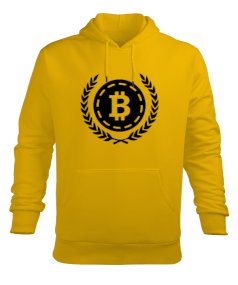 Bitcoin Erkek Kapüşonlu Hoodie Sweatshirt