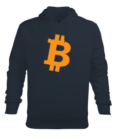 Bitcoin Erkek Kapüşonlu Hoodie Sweatshirt