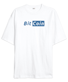 Bitcoin Kripto BTC v23 Oversize Unisex Tişört