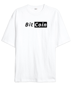 Bitcoin Kripto BTC v24 Oversize Unisex Tişört