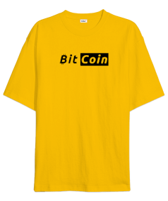 Bitcoin Kripto BTC v29 Oversize Unisex Tişört