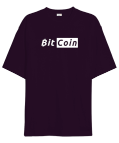 Bitcoin Kripto BTC v32 Oversize Unisex Tişört