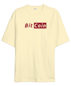 Bitcoin Kripto BTC v34 Oversize Unisex Tişört