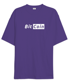 Bitcoin Kripto BTC v35 Oversize Unisex Tişört