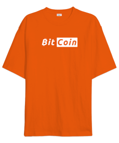 Bitcoin Kripto BTC v36 Oversize Unisex Tişört